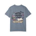 Colorful Nerdy Moms Club T-Shirt — Graphic "Raising Tiny Humans One Quest at a Time" Tee