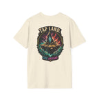 Tap Land and Cry Tee — Floating Island Colorful Graphic T-Shirt