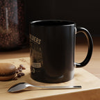 Fort Builders Guild Coffee Mug — Rustic Gamer Fort-Building Design (11oz)