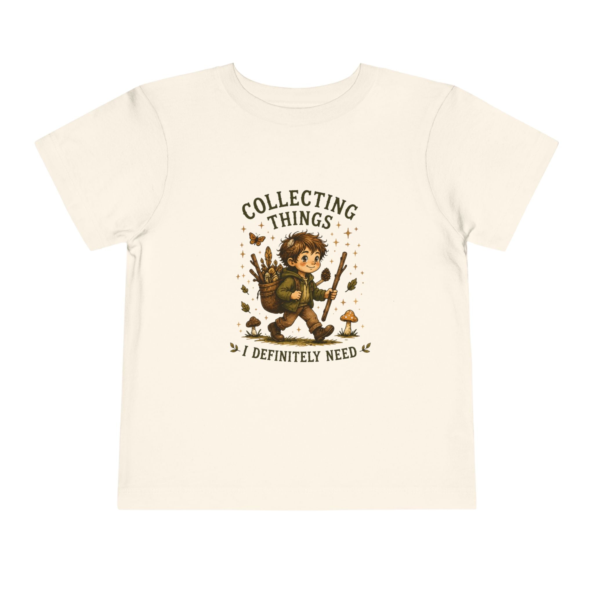 "Collecting Things I Definitely Need" Nature Explorer Shirt — Toddler Tee