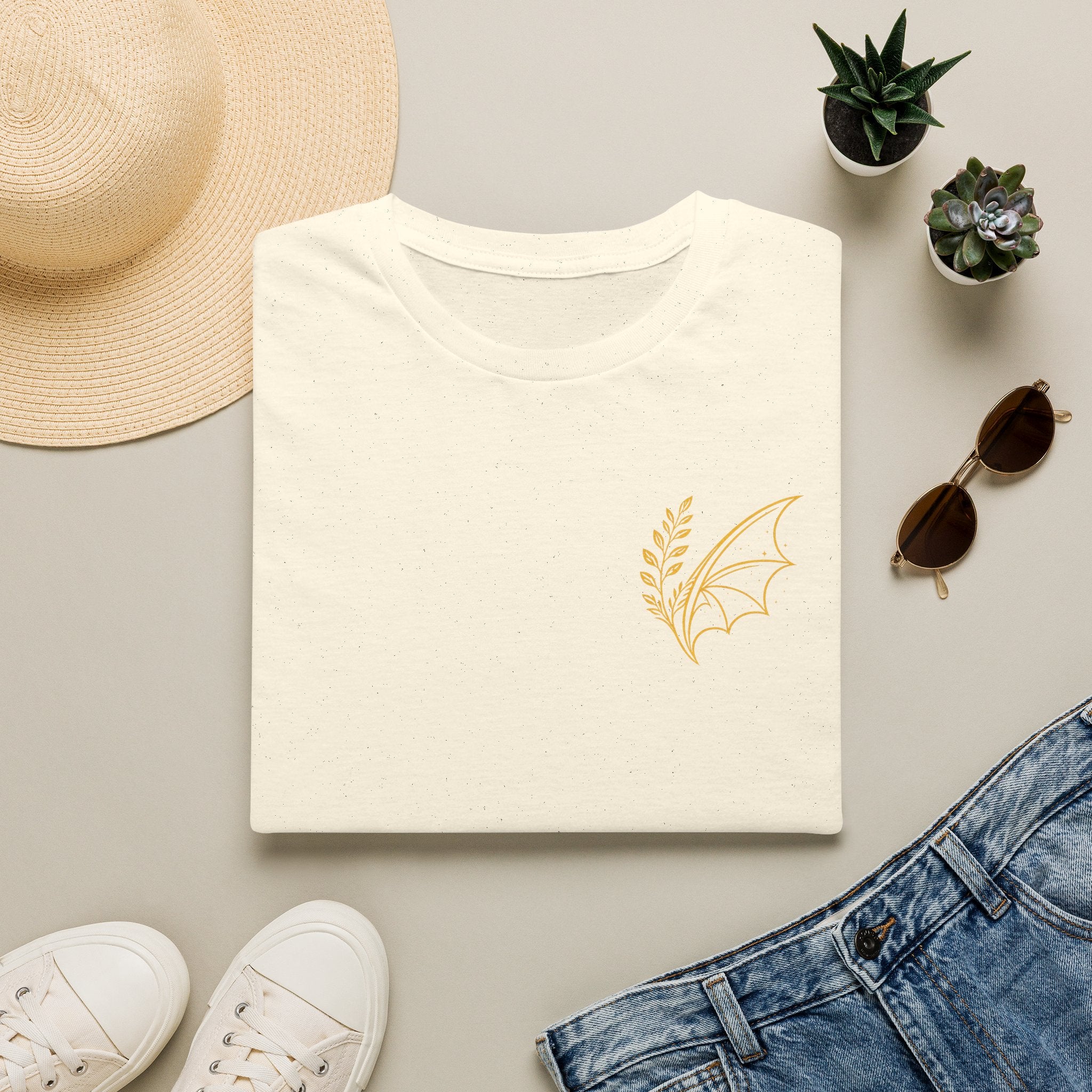Fern & Flicker Gold and Laurel Brand Tee