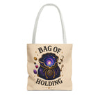 Adventurer's "Bottomless" Tote Bag - Magical Fantasy Tote (Galaxy Spellbook Design)