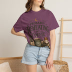 Probably Reheating My Coffee T-Shirt — Funny Tired Moms Club Coffee Tee