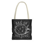Adventurer's "Bottomless" Tote Bag — RPG Dice & Adventure Chalkboard Design