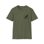 Raven Moon Tee — Minimal Vintage Crow Graphic T-Shirt