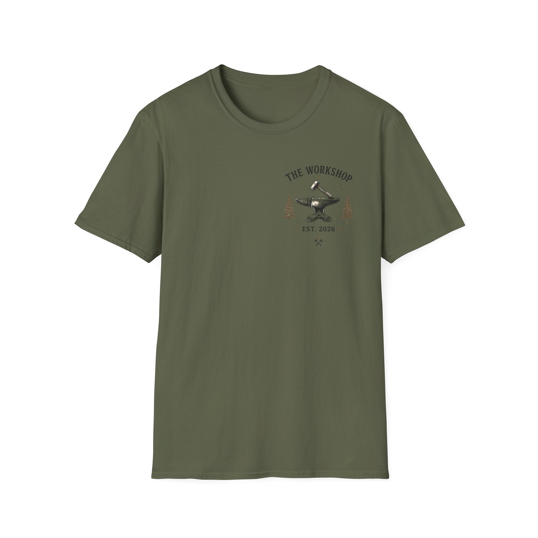 Live With Purpose Anvil T‑Shirt — 'The Workshop' Est. 2026 Rustic Tool Logo