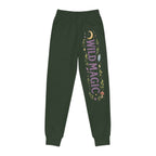 Youth Joggers — "Wild Magic" Floral Moon & Mushroom Graphic