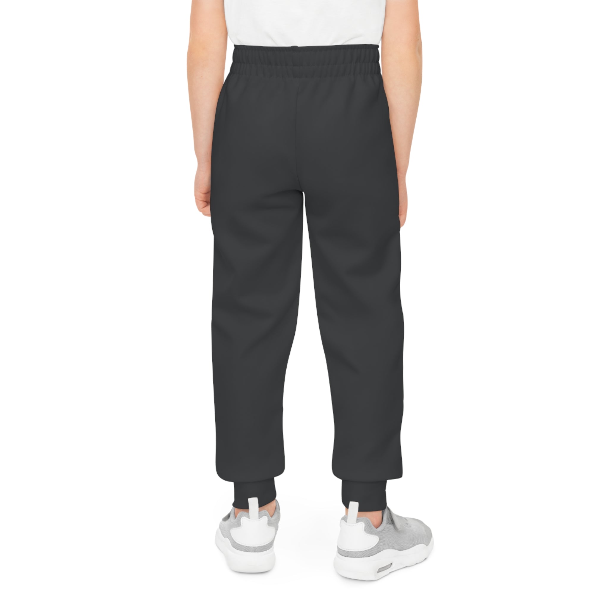 Youth Joggers with Purple Dragon & Fern Graphic — Kids Fantasy Athletic Pants