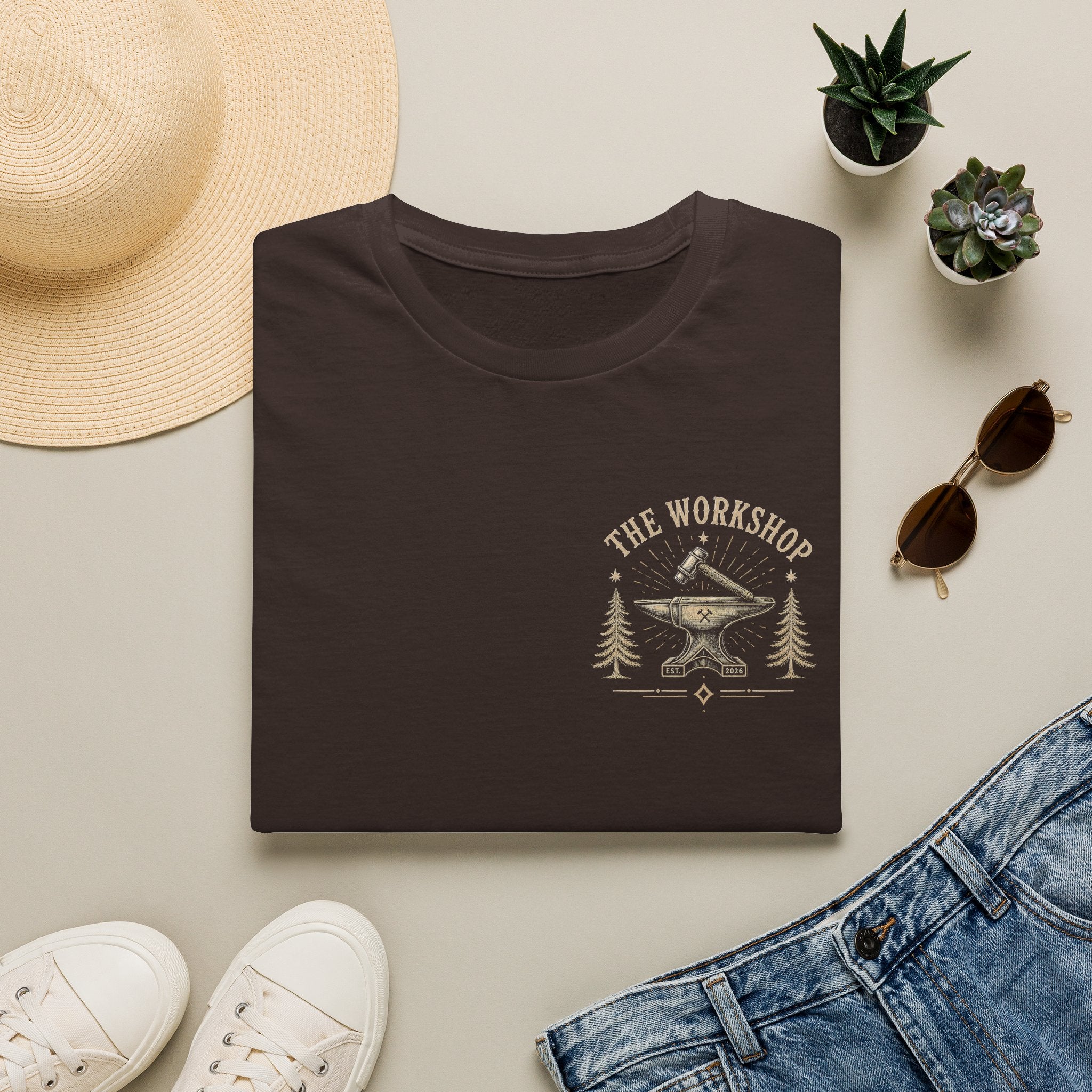 Workshop Anvil T-Shirt — The Workshop Vintage Blacksmith Tee