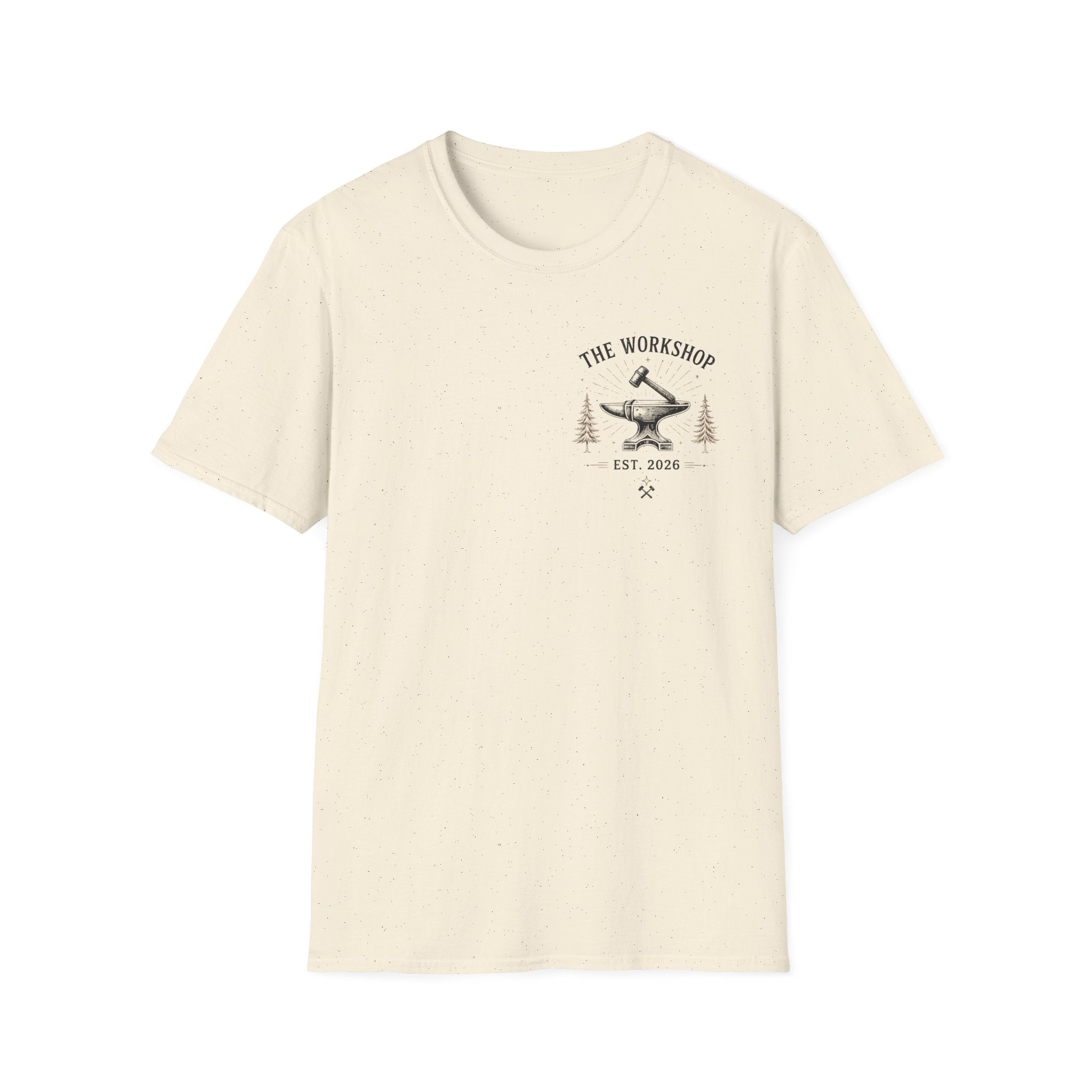 Live With Purpose Anvil T‑Shirt — 'The Workshop' Est. 2026 Rustic Tool Logo