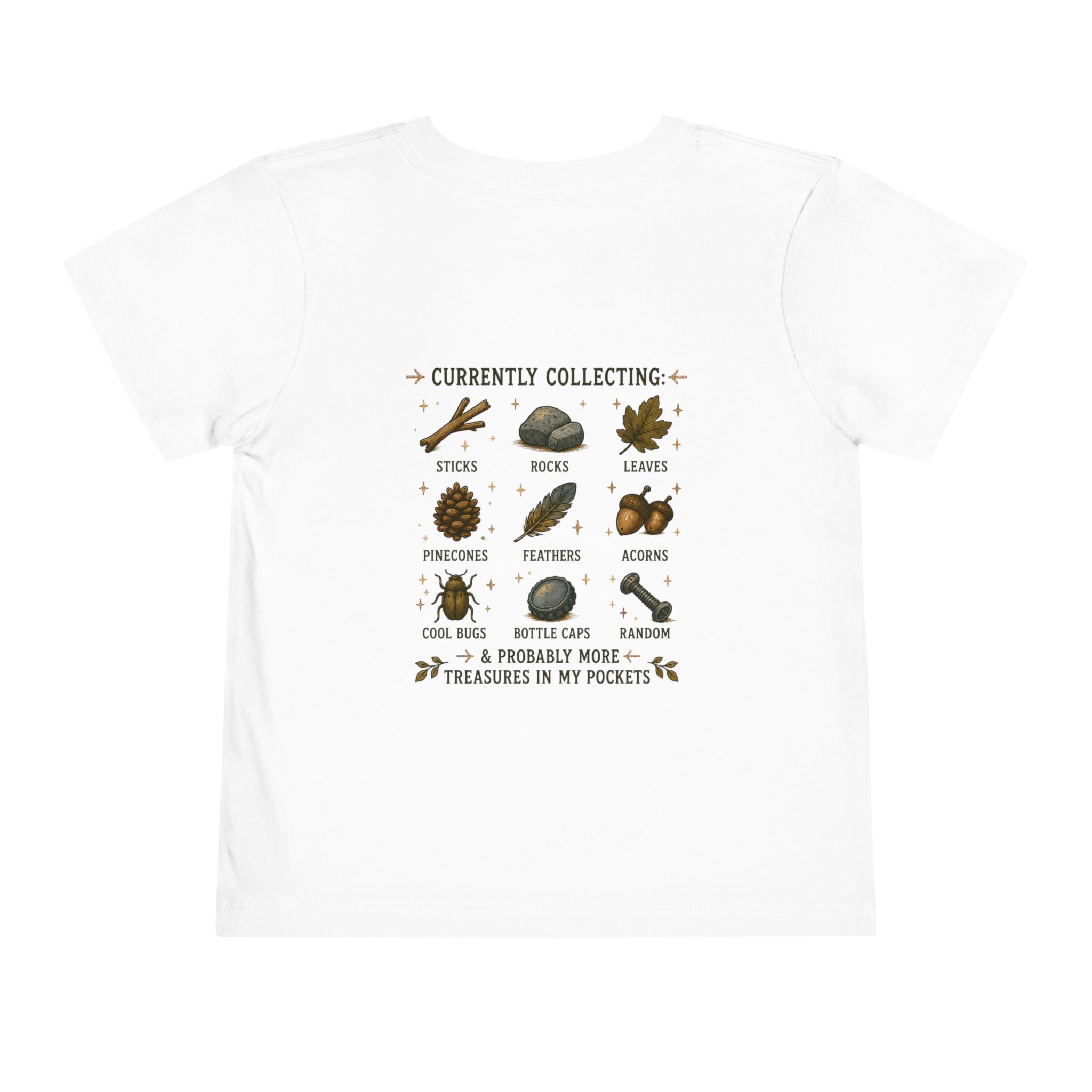 "Collecting Things I Definitely Need" Nature Explorer Shirt — Toddler Tee