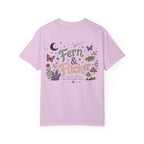 Fern & Flicker Teen Girls T-Shirt — Whimsical Botanical Moon Garden Tee