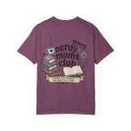 Colorful Nerdy Moms Club T-Shirt — Graphic "Raising Tiny Humans One Quest at a Time" Tee