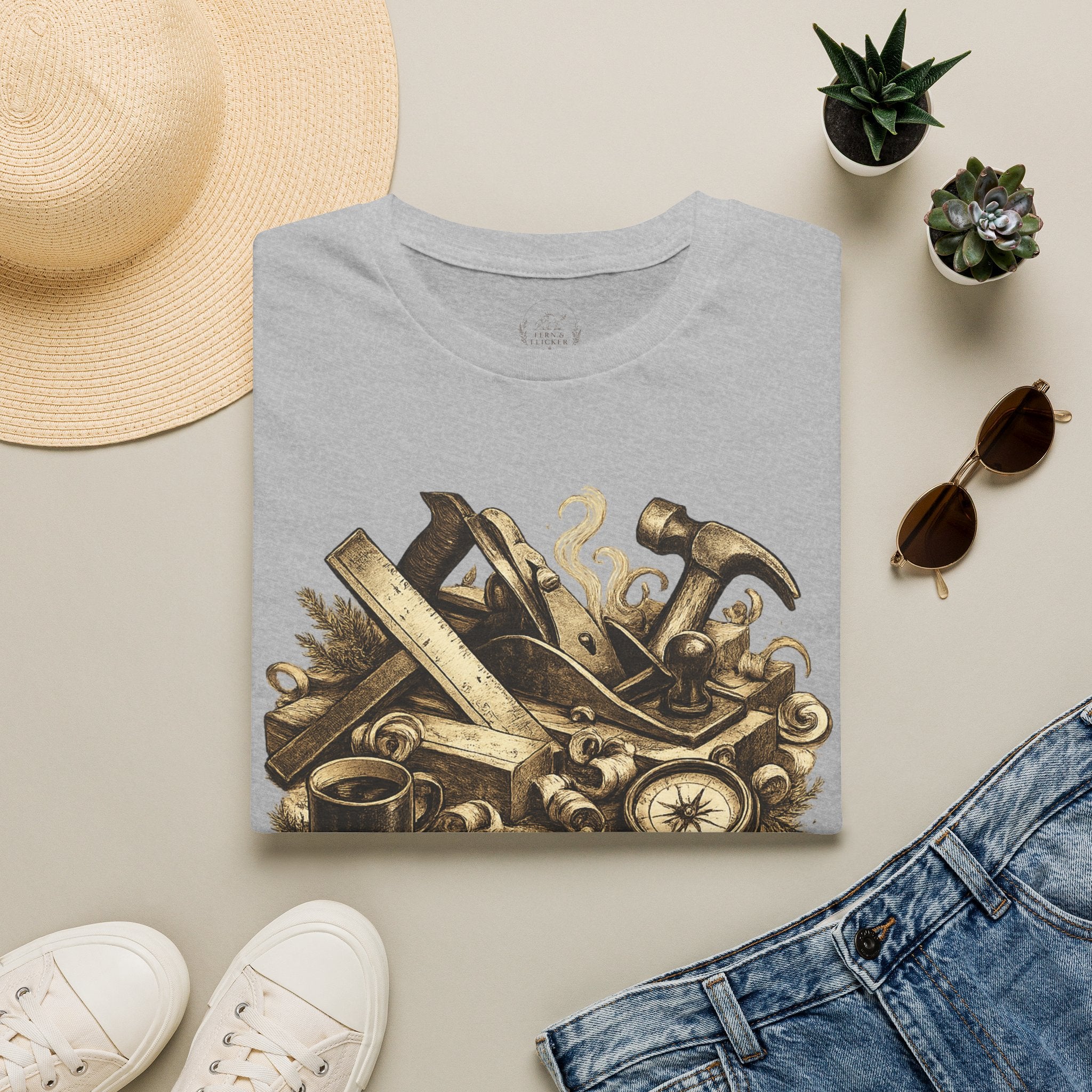 T-Shirt — Vintage Carpenter Tools 'Character' Workshop Tee