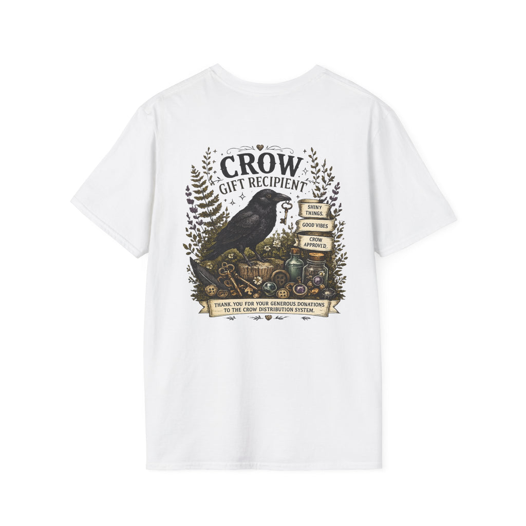Raven Moon Tee — Minimal Vintage Crow Graphic T-Shirt