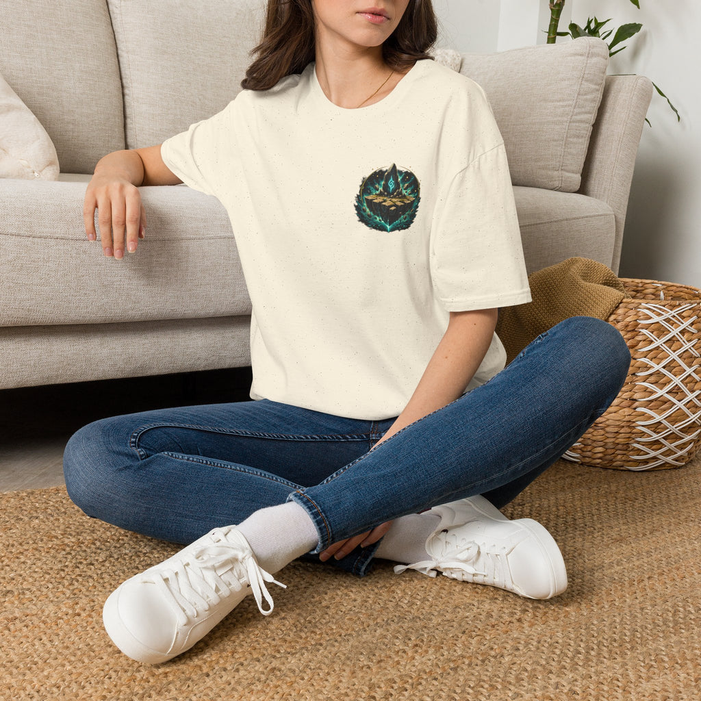 Tap Land and Cry Tee — Floating Island Colorful Graphic T-Shirt