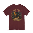 “It’s Fine I Have Inspiration” Sword & Books Fantasy Graphic T‑Shirt