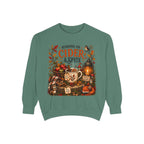 Running on Cider & Spite Cozy Funny Fall Sweatshirt