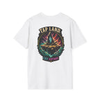 Tap Land and Cry Tee — Floating Island Colorful Graphic T-Shirt