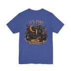 “It’s Fine I Have Inspiration” Sword & Books Fantasy Graphic T‑Shirt