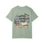 Colorful Nerdy Moms Club T-Shirt — Graphic "Raising Tiny Humans One Quest at a Time" Tee