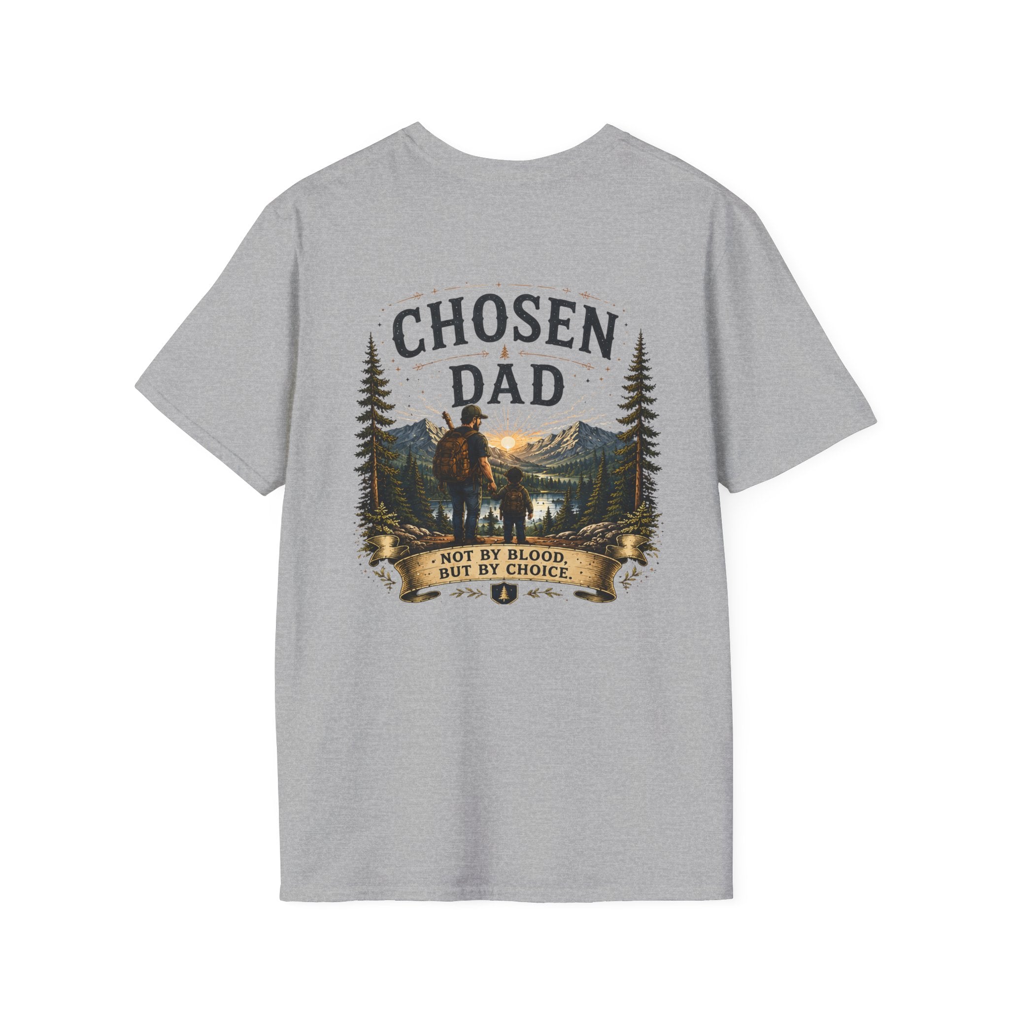 "The Dad Guild" Crest Tee - Fatherhood Logo, Handshake Design