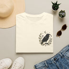 Raven Moon Tee — Minimal Vintage Crow Graphic T-Shirt