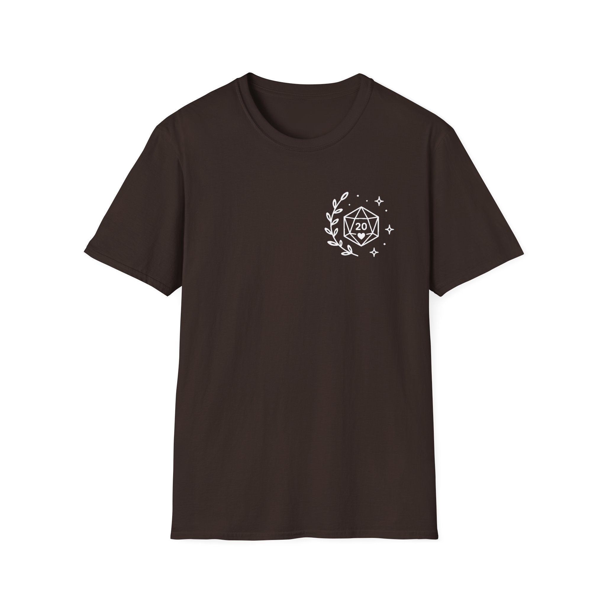 D20 Dice Crest T-Shirt — Comfy Nerdy Moms Club Tee