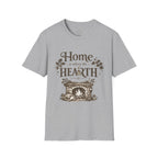 Hearth T-Shirt — "Home is Where the Hearth Is" Cozy Cottage Tee