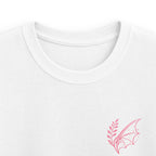 Kids Tee - "Fern & Flicker" Camping Nature Graphic Tee for Girls (Pastel Adventure, Deer & Campfire)