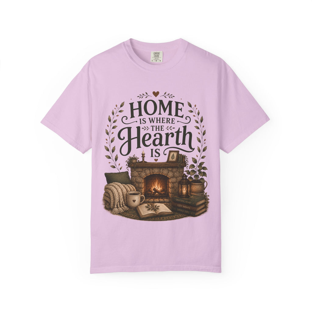 Home Is Where The Hearth Is Cozy House Tee