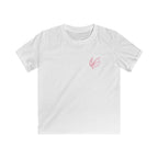 Kids Tee - "Fern & Flicker" Camping Nature Graphic Tee for Girls (Pastel Adventure, Deer & Campfire)
