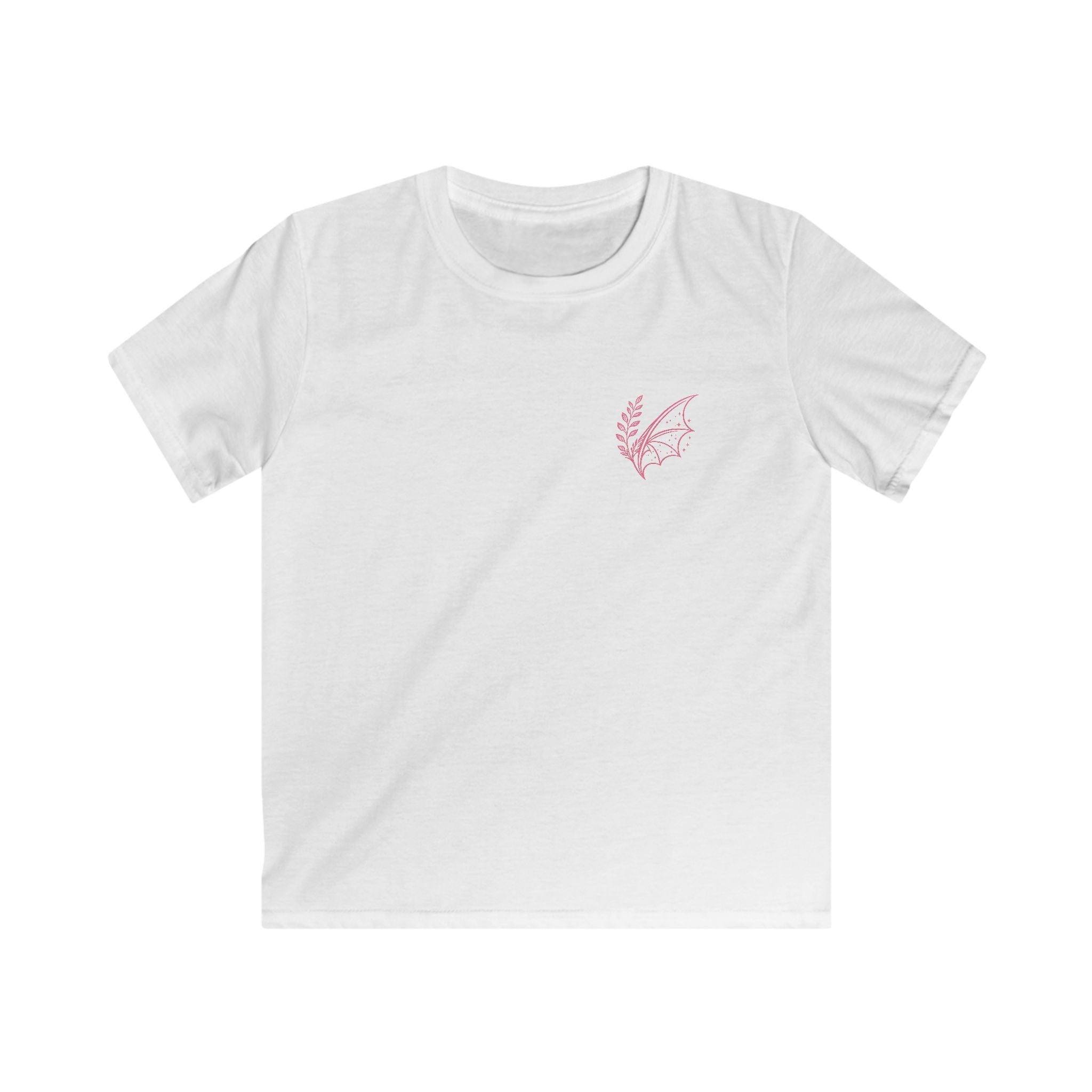 Kids Tee - "Fern & Flicker" Camping Nature Graphic Tee for Girls (Pastel Adventure, Deer & Campfire)