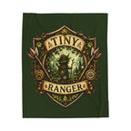 Tiny Ranger Velveteen Plush Blanket – Cozy Fantasy Woodland Throw