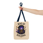 Adventurer's "Bottomless" Tote Bag - Magical Fantasy Tote (Galaxy Spellbook Design)