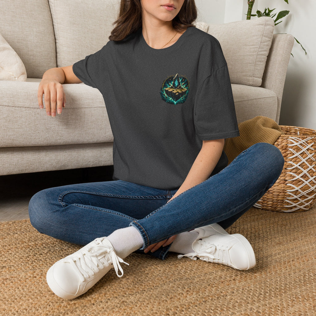 Tap Land and Cry Tee — Floating Island Colorful Graphic T-Shirt