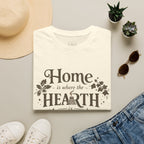 Hearth T-Shirt — "Home is Where the Hearth Is" Cozy Cottage Tee