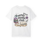 Colorful Nerdy Moms Club T-Shirt — Graphic "Raising Tiny Humans One Quest at a Time" Tee