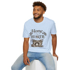 Hearth T-Shirt — "Home is Where the Hearth Is" Cozy Cottage Tee