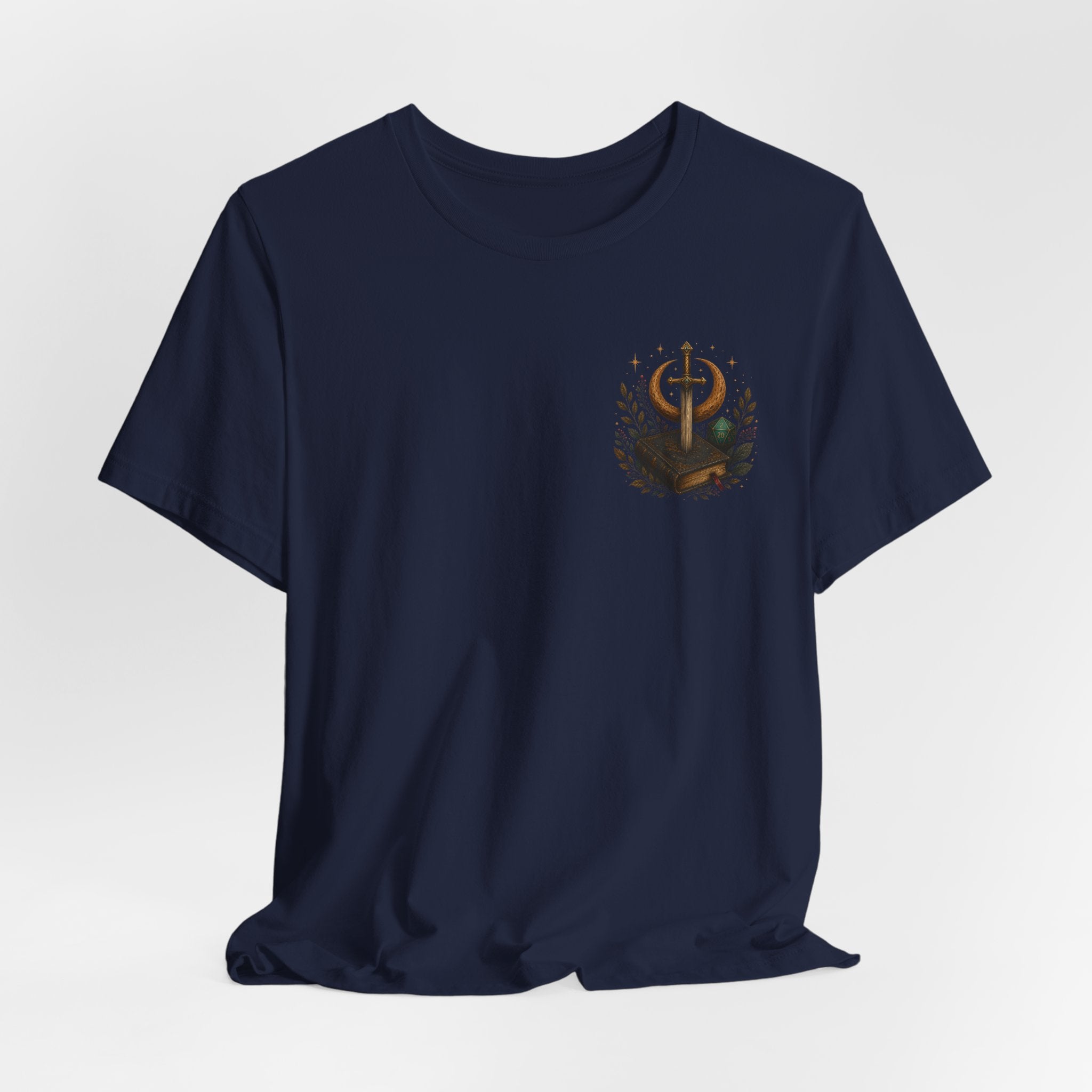 “It’s Fine I Have Inspiration” Sword & Books Fantasy Graphic T‑Shirt