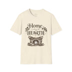 Hearth T-Shirt — "Home is Where the Hearth Is" Cozy Cottage Tee