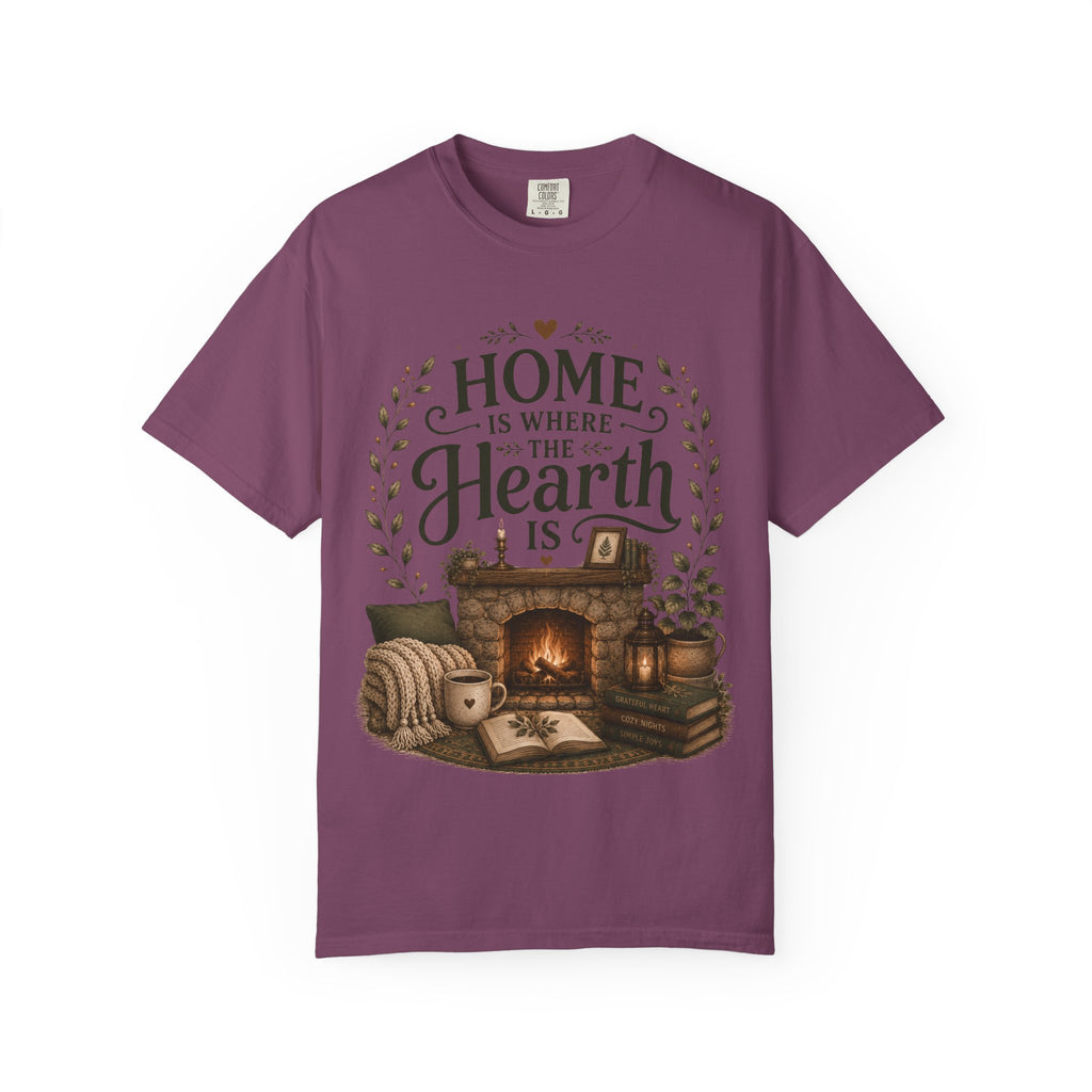 Home Is Where The Hearth Is Cozy House Tee