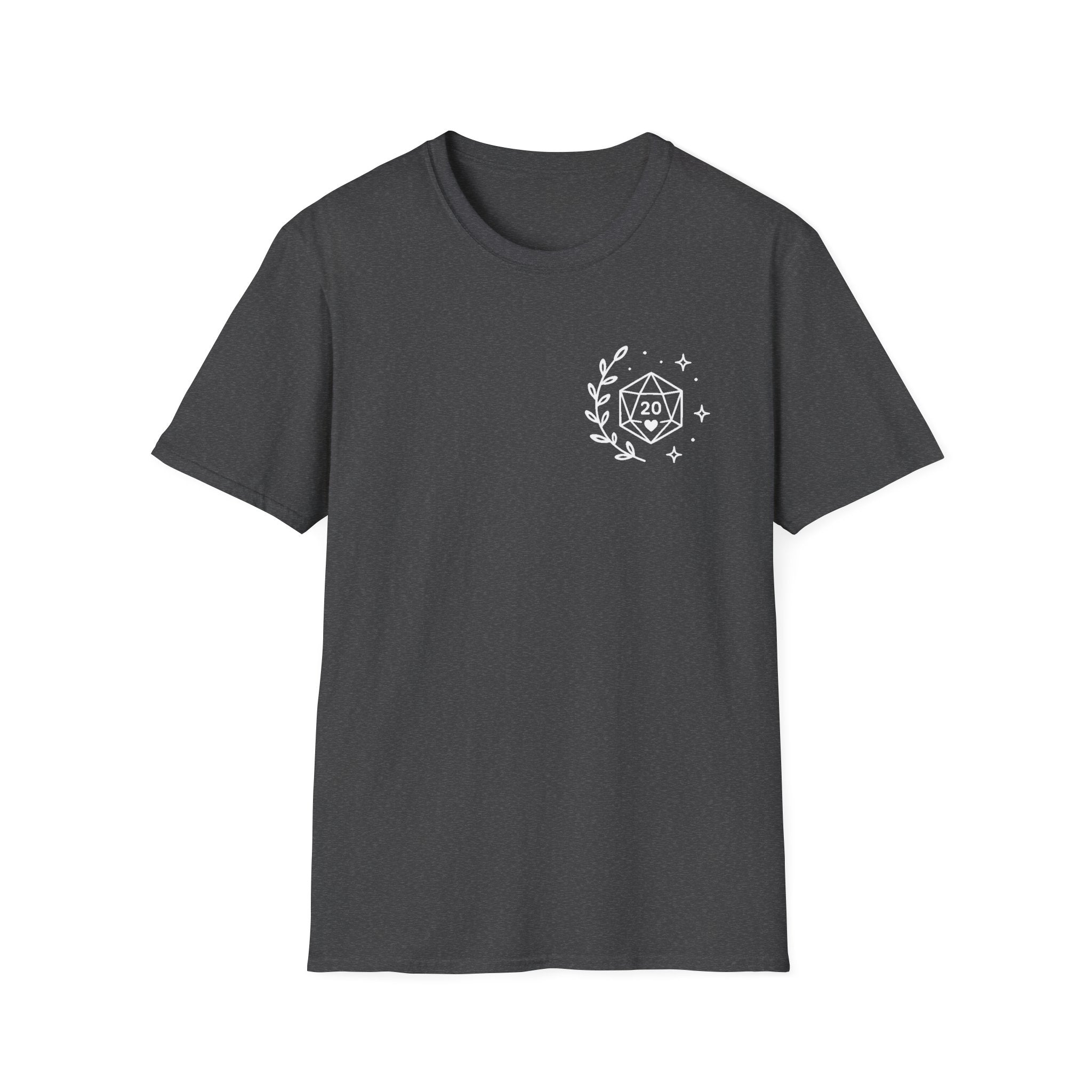 D20 Dice Crest T-Shirt — Comfy Nerdy Moms Club Tee