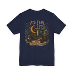 “It’s Fine I Have Inspiration” Sword & Books Fantasy Graphic T‑Shirt