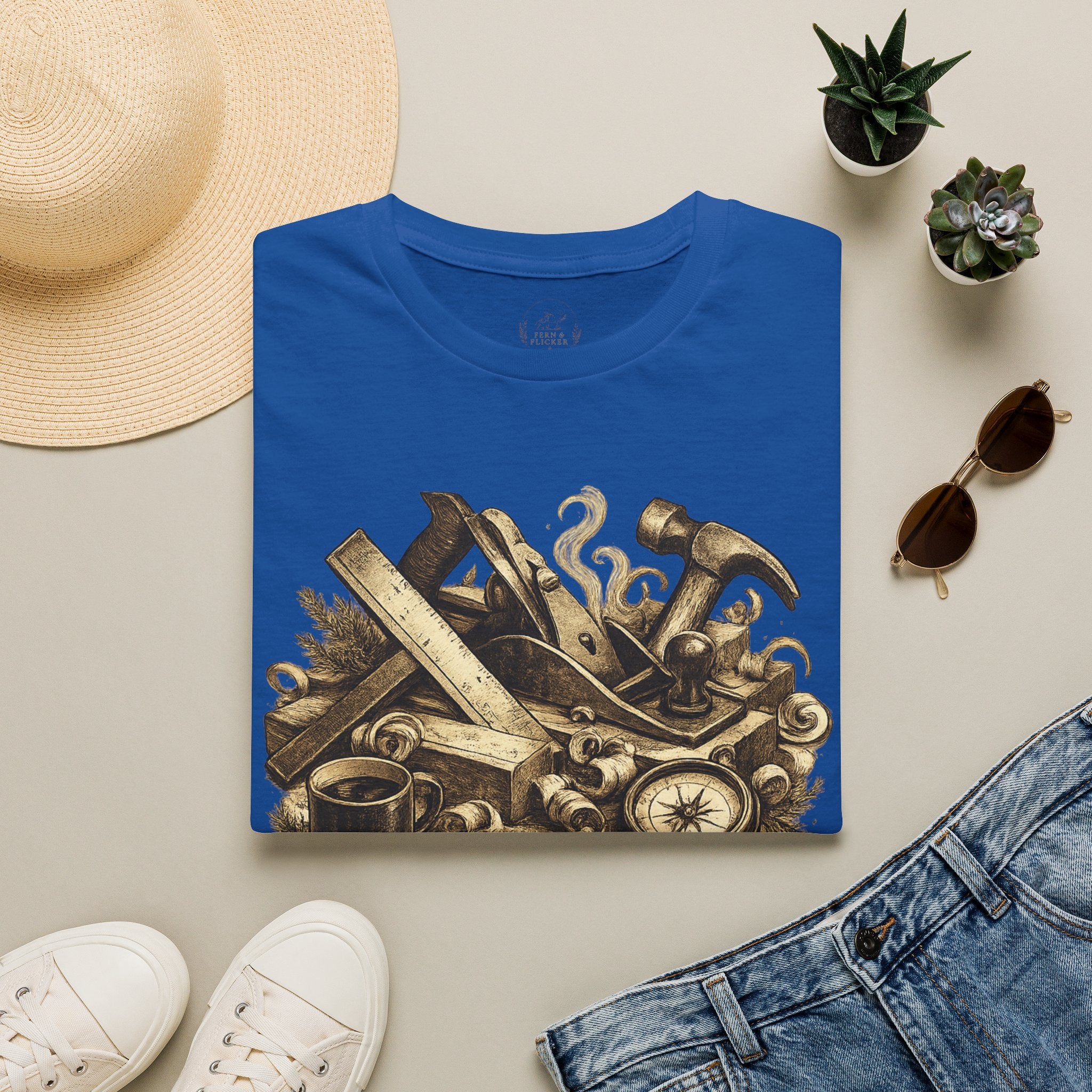 T-Shirt — Vintage Carpenter Tools 'Character' Workshop Tee