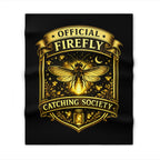 Official Firefly Catching Society Throw Blanket — Golden Insect Nightlight Design