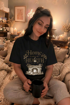 Hearth T-Shirt — "Home is Where the Hearth Is" Cozy Cottage Tee