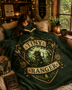 Tiny Ranger Velveteen Plush Blanket – Cozy Fantasy Woodland Throw