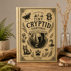 Tiny Cryptid Sightings Sketchbook: Vintage Woodland Notebook for Field Notes & Nature Journaling