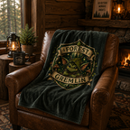 Forest Gremlin Velveteen Plush Blanket — Cute Woodland Creature Throw